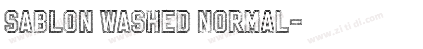 Sablon Washed Normal字体转换